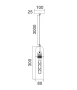 Pendant lamp PASTILLE Round Top Cylinder Amber