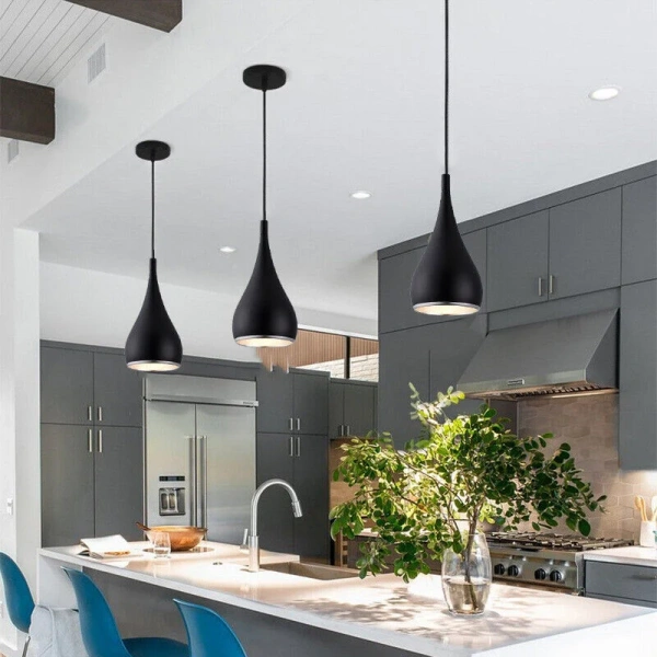 Pendant lamp Aero 1Lt Matt Black