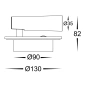 Wall light Lesen WHT LED 2x3W CCT Touch dim