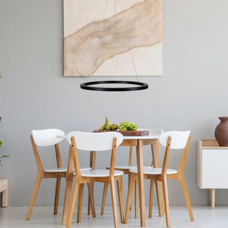 Pendant lamp NEBULA.40 CTS 40CM LED RING BLACK