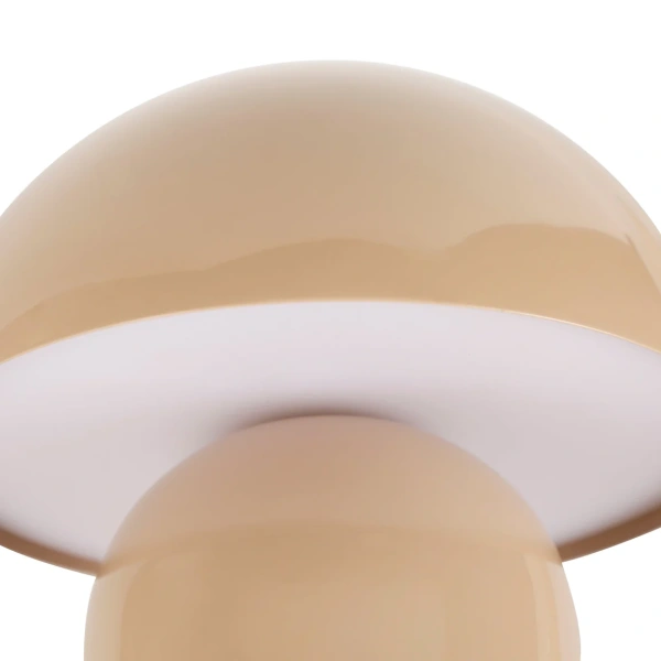 Table Lamp Mushroom LED CCT Dim Rechargeable Taupe