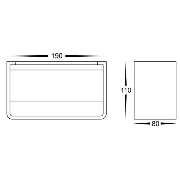 Wall light Mia WHT 3CCT Up-Down LED HV3665T-WHT IP65