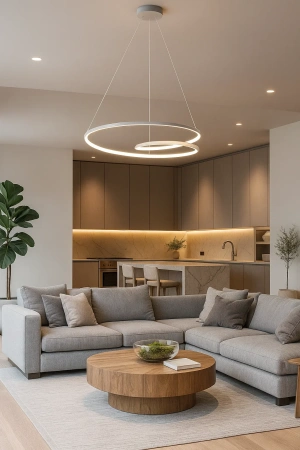 Pendant lamp Noize P80 LED 48W 3CCT WHT