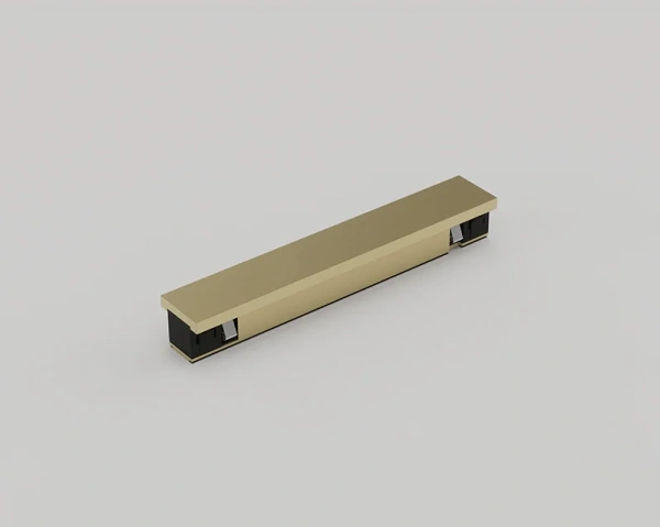 Surface track MUSE straight connector 48V Brass