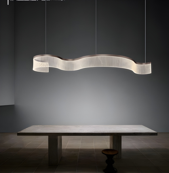 Pendant lamp CARSIA-1P Curl LED 43W Black