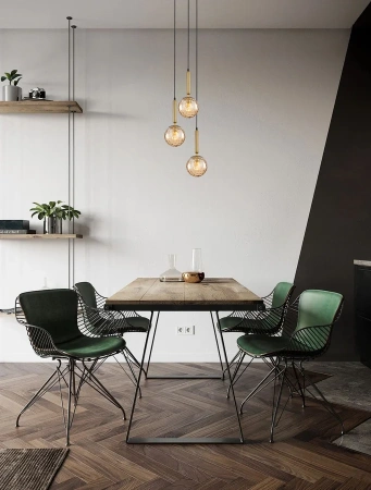 Pendant lamp TRATTINO 1 E27 brass