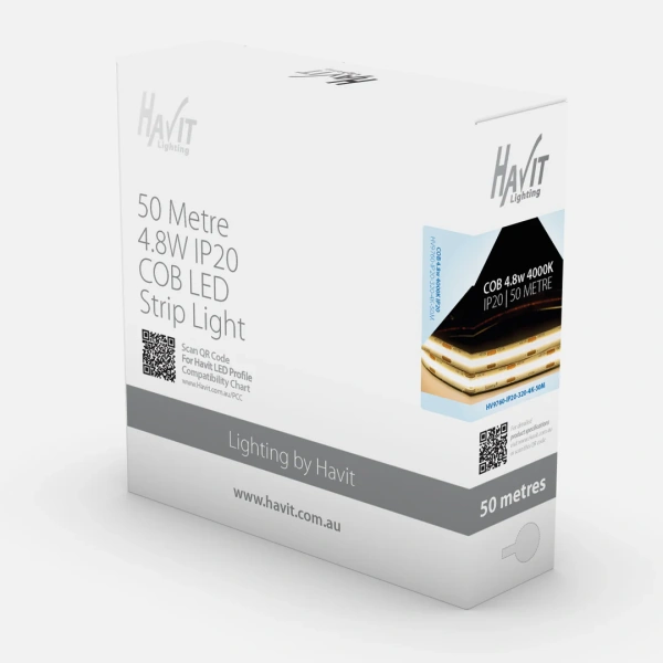 LED Strip Roll COB Dotless LED 4.8w 4K IP20 50m