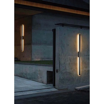 Wall light Edgar 150 LED 34W 3CCT IP54 BLK