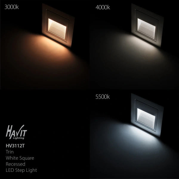 Step light Trin 3W 3CCT LED WHT