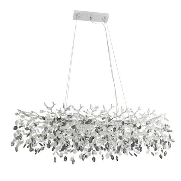 Pendant lamp MOLENA 10 Rectangular G9 L100 CH
