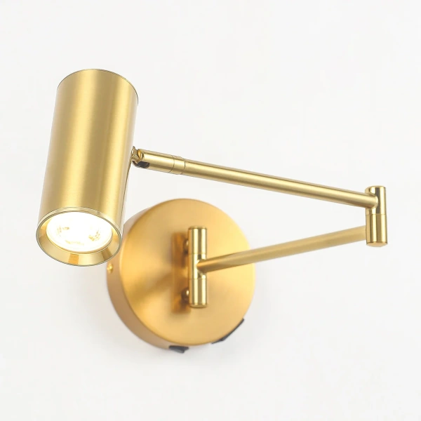 Wall lamp Beatrice Swing Arm with charging ports BR