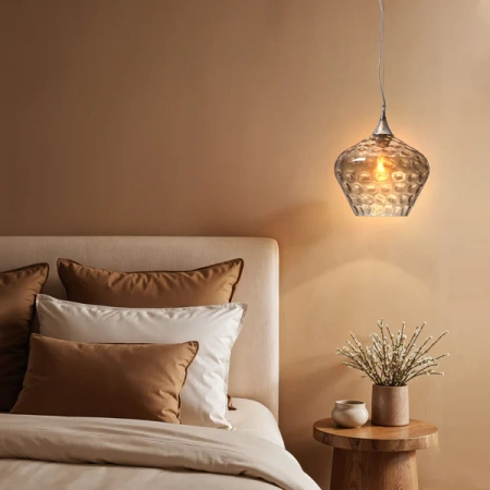 Pendant Light Zyla Glass Oval E27 D29 AM