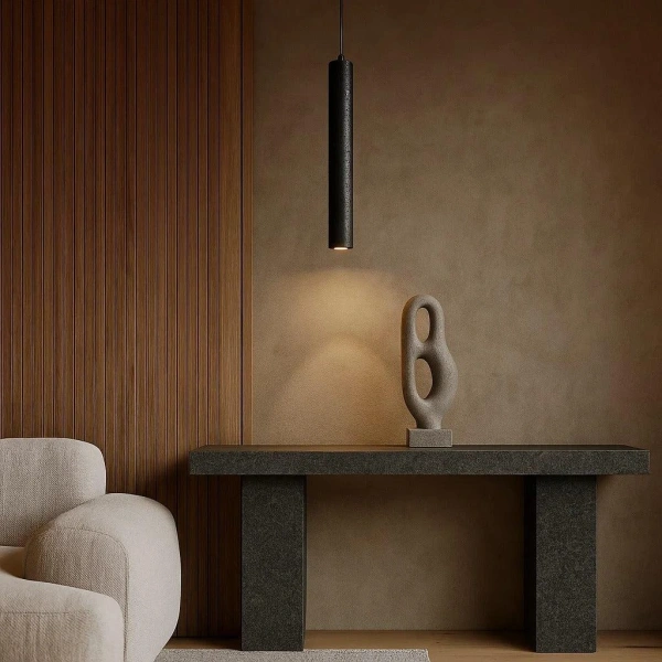 Pendant lamp Moss Travertine GU10 BL