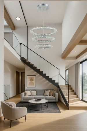 Pendant lamp Argus 3 LED 35W CCT Dim D55 CHR remote