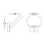 Wall light Solarni LED 9W 4K HV36724-BL Solar