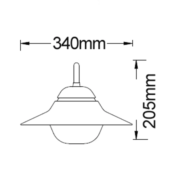 Pendant light Spy C1 E27 IP44 BLK