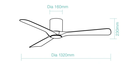 Ceiling Fan Fresno DC 52 LED Wi-Fi 33W WH