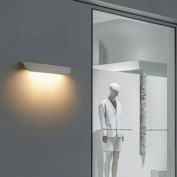 Wall light Ledge Cement LED BL