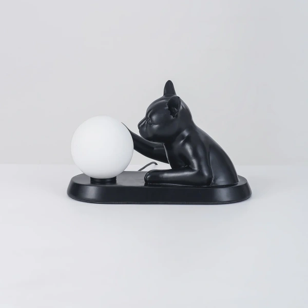 Table lamp Cat Touching Ball LED black