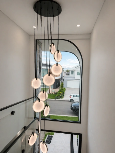 Pendant lamp Villastar 12 Alabaster Spanish Marble LED CCT Dim BLK