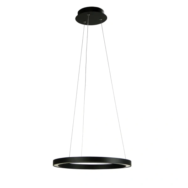 Pendant lamp NEBULA 40CM LED RING BLACK