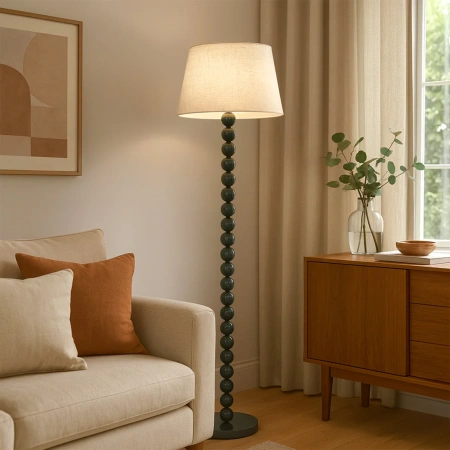 Floor lamp Pearl Orb E27 CYAN