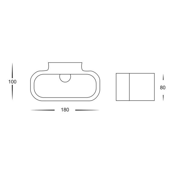 Wall light Concept 2W G9 LED BLK