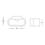 Wall light Concept 2W G9 LED BLK