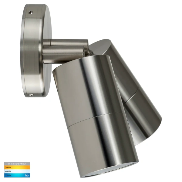 Wall light Tivah Titanium Aluminium 3CCT Double Adjustable HV1387GU10T IP65