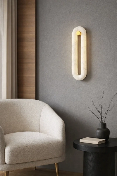 Wall light Monzo W1 Alabaster Spanish Marble LED 15W CCT BRS