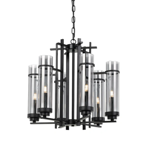 Pendant BURGESS 6 Lights BLK