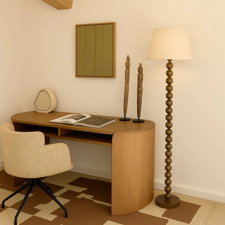 Floor lamp Pearl Orb E27 TOFFEE