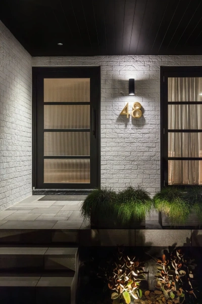 Wall light PIPER-2-RND-BLK 49211