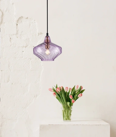 Pendant lamp CAMPANA 3 E14 D20 PUR
