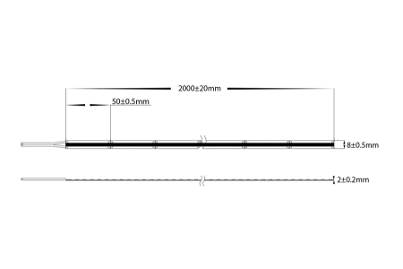 Viper COB Dotless 10w Per Metre 2m LED Strip kit 3000k