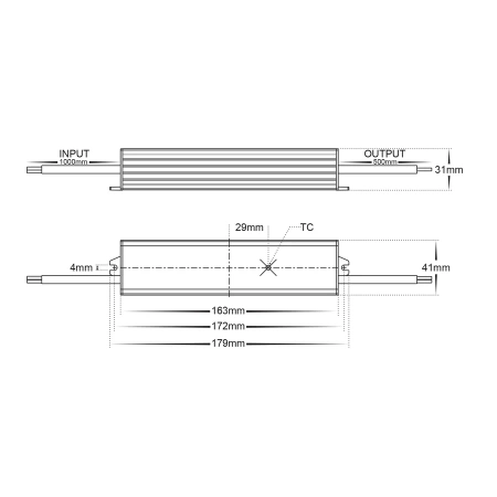 Driver LED HV9653 12V 60W IP66
