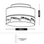 Ceiling Fan Titanic 60 DC 8 blade High Airflow BLK-WHT