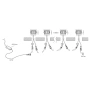 Deck lights FLAME DIY KIT 12V LED HV2826CCT CCT WIFI