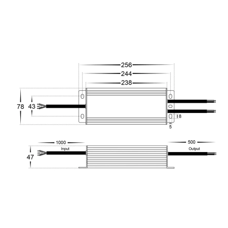 Driver LED HV9660-24V 150W IP66
