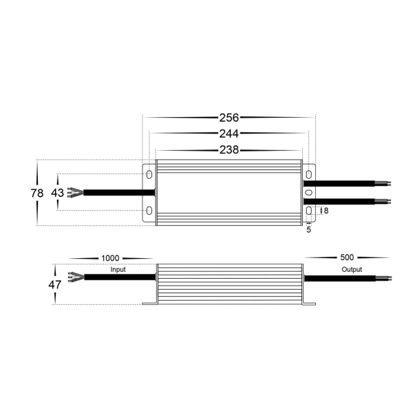 Driver LED HV9660-24V 150W IP66