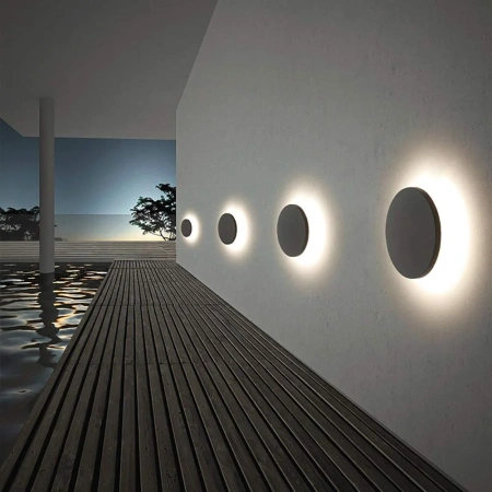 Wall light Bond II 6W LED 3CCT D14 IP54 BLK