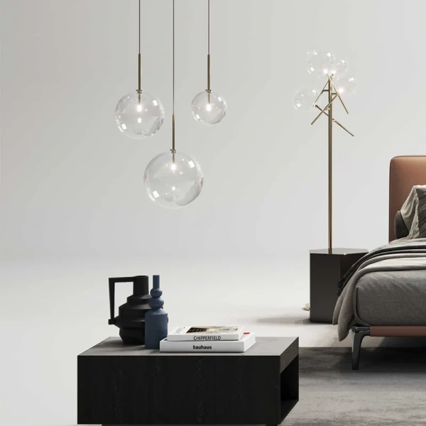 Pendant lamp Equinoxe SP1 D15 LED G4 2W BRS