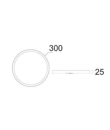 Pendant light OYSTRI1 LED 24W 3CCT IP54 WHT