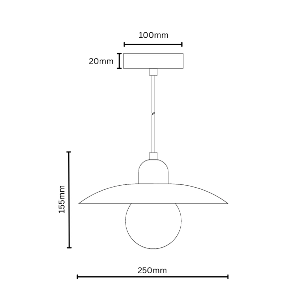 Pendant lamp Flint Travertine G9 NT
