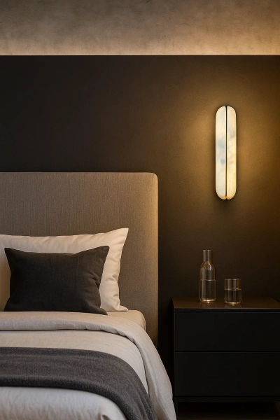 Wall light Lleida Alabaster Spanish Marble LED 8W BRS