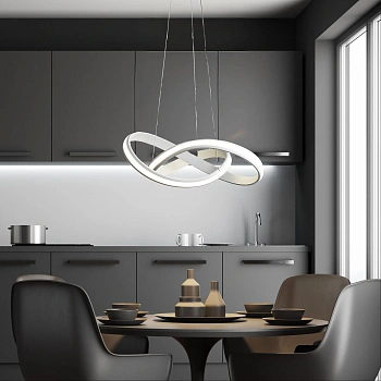 Pendant lamp SPIRA WHITE LED 45W 3CCT