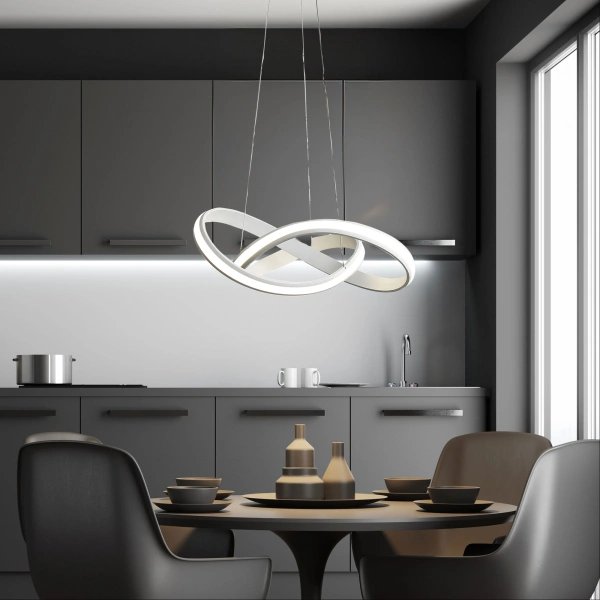 Pendant lamp SPIRA WHITE LED 45W 3CCT