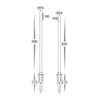 Bollard Spike kit Drique RGBCW 5 Light WIFI BLK