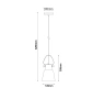 Pendant lamp FUMOSO Ellipse shape