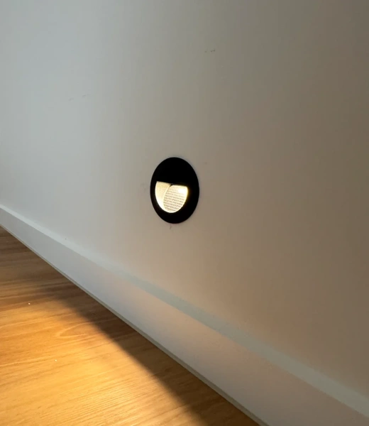 Step light Rye Round LED 1.2W 3K D80 BLK